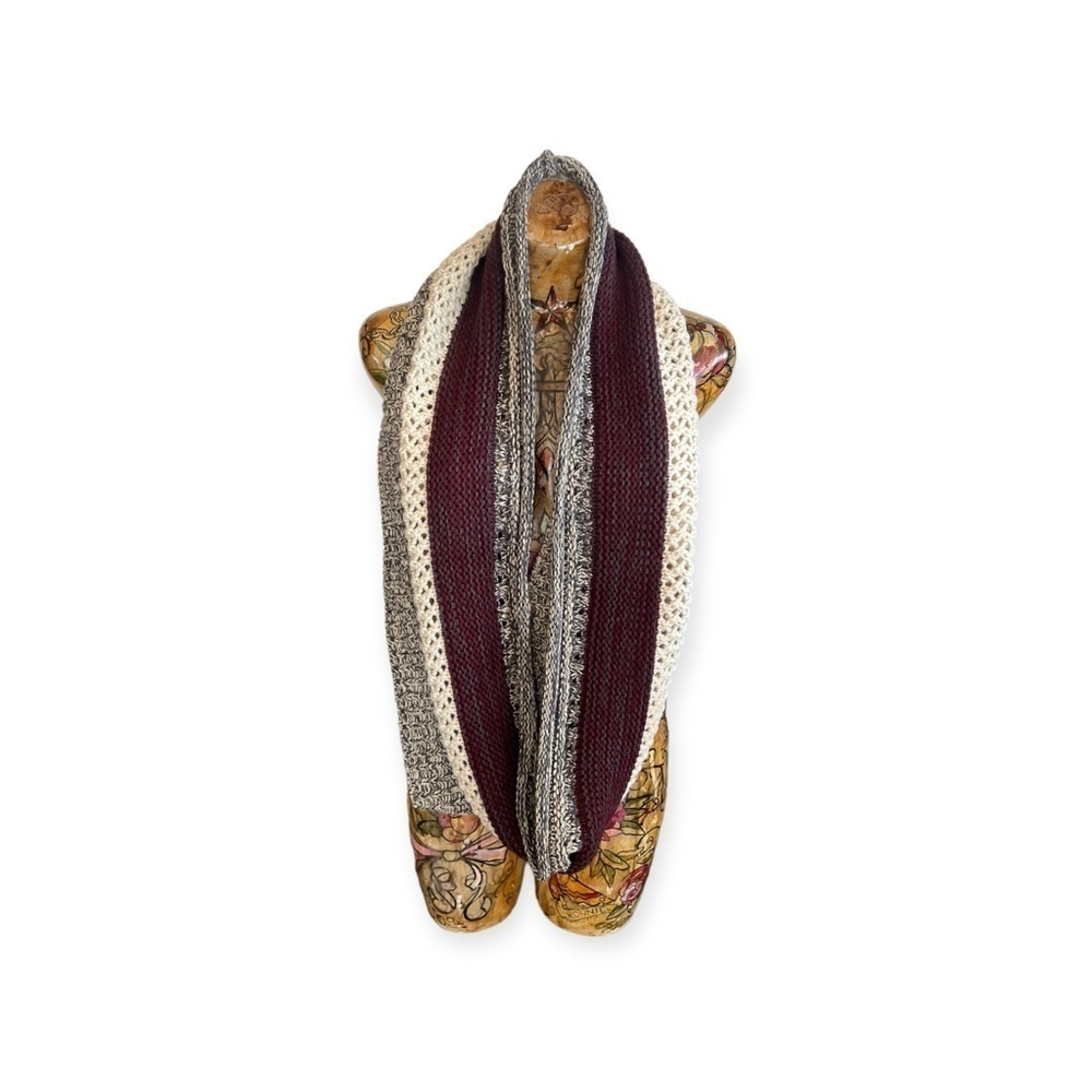 LOOK brand wrap scarf look cowl knit one size